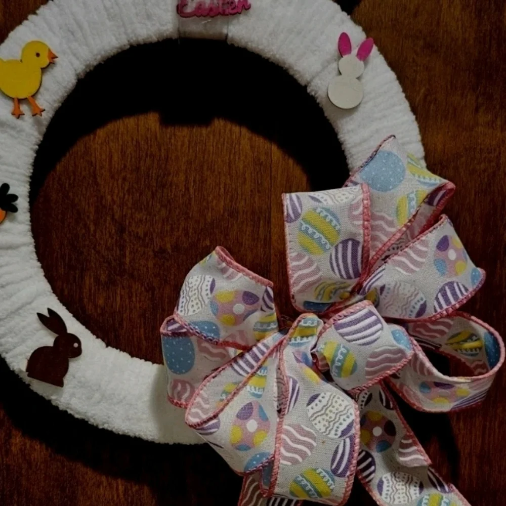 Handmade Easter Bunny/Rabbit Wreath Or Wall Decoration